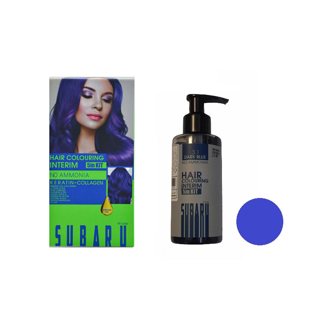شامپو رنگ شماره 3.1 آبي كاربوني سوبارو 