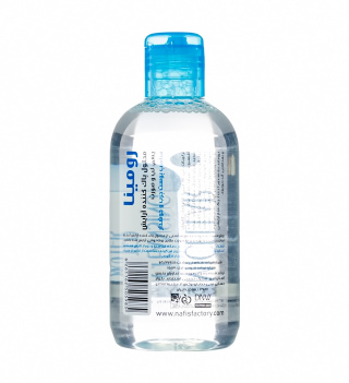 محلول پاك كننده آرايش چشم ، لب و صورت مناسب پوست چرب و جوشدار 250 ميل رومينا mcw آبي