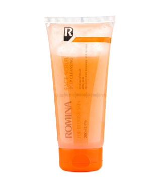 اسكراب صورت 200 ميل مناسب پوست هاي لك دار رومينا